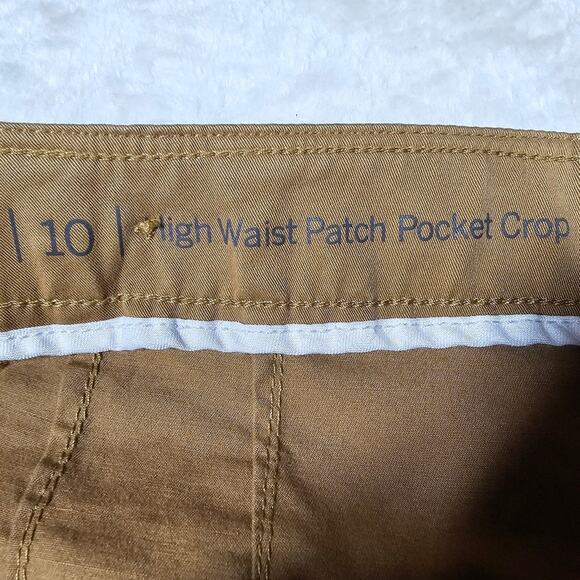 Talbots High Waist Patch Pocket Crop Pants Women's Size 10 - Picture 5 of 13